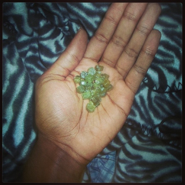 natural rough green sapphire
