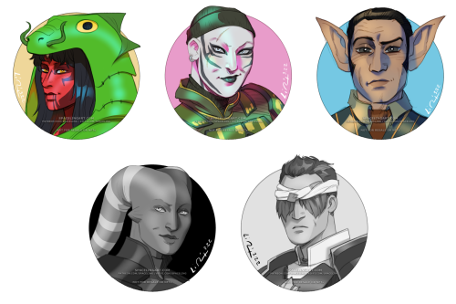 February 2022 Supporter PortraitsPortrait rewards for lilithofstars, Rashkah, Calleo, vultures-and-s