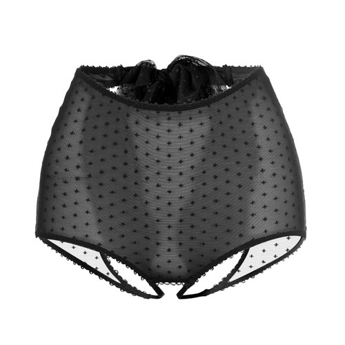 Peepshow high waist open back panties. I love these panties the top pic is the front : )