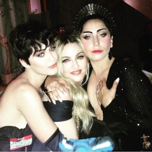 surprisebitch:  Could the Katy + Madonna + Gaga collab be the sequel to Telephone?