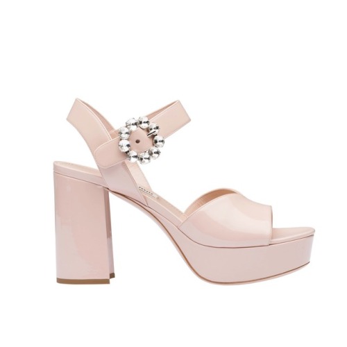 moongloss:Miu Miu patent leather sandals