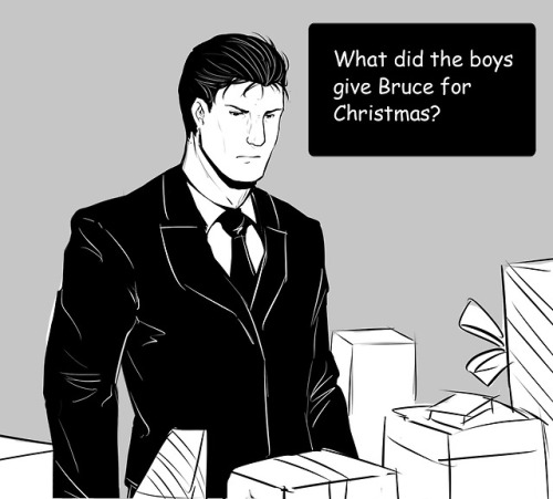 kleine-asbar: evinist: Quick holiday gag. The boys were not good at picking presents….. Merry