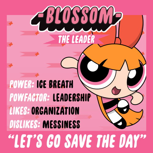 ❄❄❄ Breath. You know, for when you need to freeze evil in its tracks. Meet Blossom…aka The Leader of The Powerpuff Girls! 