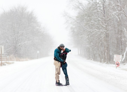 principleeleven:  thechanelmuse:  A Couple Had Their Engagement Photos Taken In the Blizzard and They’re Incredible While most of us were getting ready to spend the weekend inside, waiting out the blizzard, Felicia Sam and David Nartey were getting