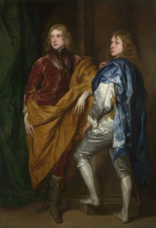 thestuartkings:  Portraits of Two Young Englishmen  By Anthony van Dyck