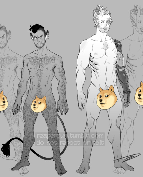 Made some character sheets for my piece for adult photos