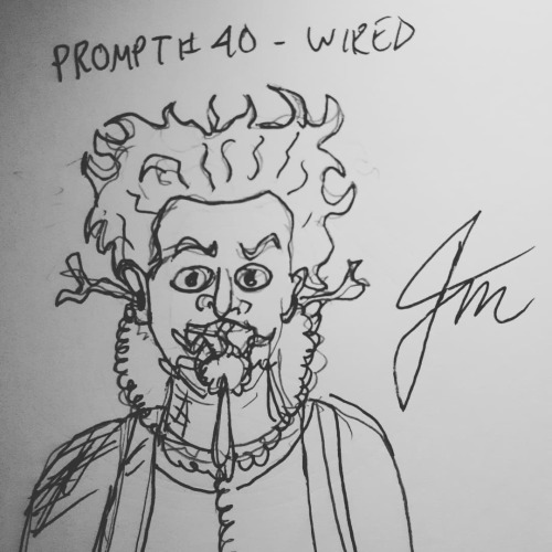 December 14th, 2021, Inktober Prompt # 40 - Wired. Who remembers Dr. Lizardo from “ Buckaroo B