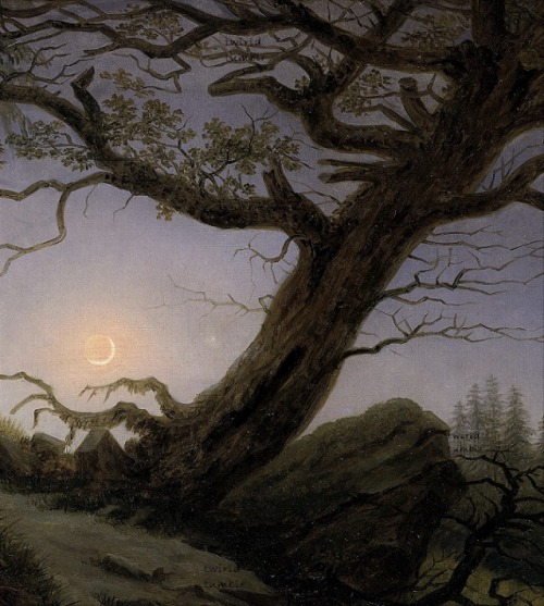 twirld:Two Men Contemplating the Moon (detail, ca.1825-30) Caspar David Friedrich