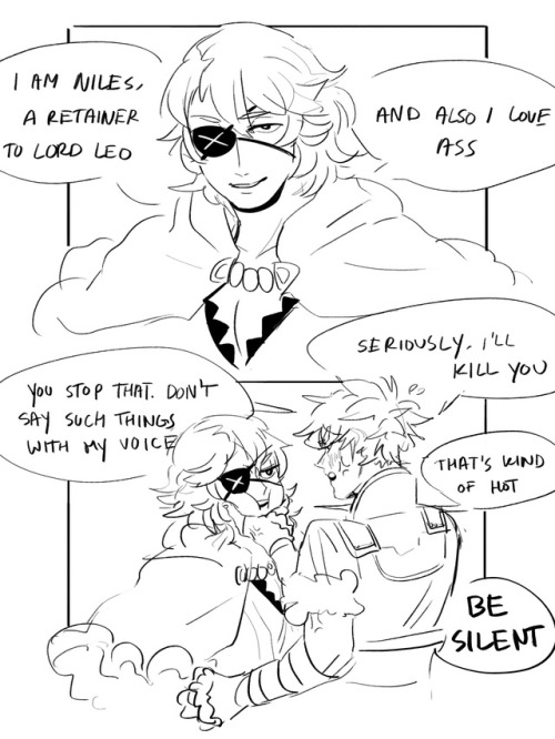 apple-melons: idk anything about niles other than he has the same jp voice actor as lon’qu. it