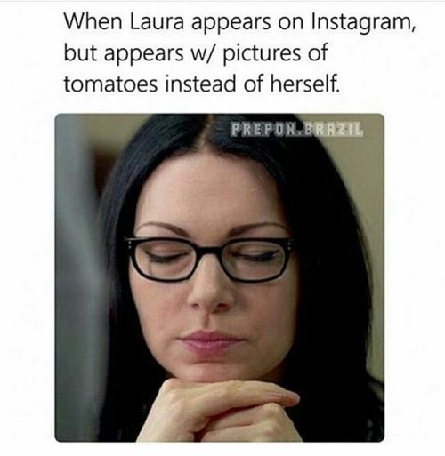 I’m sorry but I need to post this. Too accurate (credits to @prepon.brazil) #lauraprepon #alex