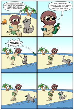 doodleforfood:  While I continue to make the next batch of new dog comics, here’s another dog comic I made! x3