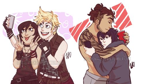 discoart:everyone loves each other! ᕕ( ᐛ )ᕗi have so many of these that piled up over the last 2 mon