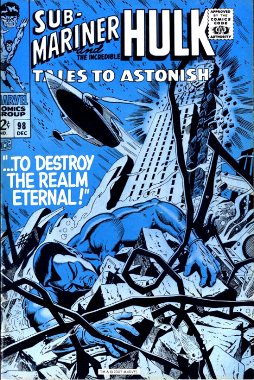 Tales to Astonish #98, December 1967Probably my favourite cover so far. Gorgeous use of the limited 