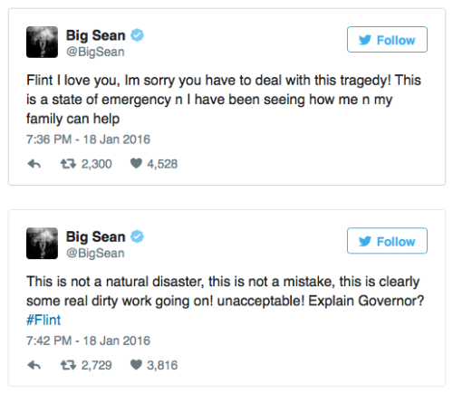 micdotcom:  Celebrities are fighting over helping Flint Flint’s man-made water crisis is now such a disaster that celebrities are fighting over how much money they should donate to help fix it. It’s never a bad thing for celebrities to donate their