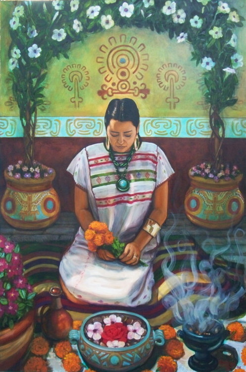 carpeval:  colibriverde:  ikaythegod:  Blessing The Flowers By Ricardo Ortega  This is beautiful   J