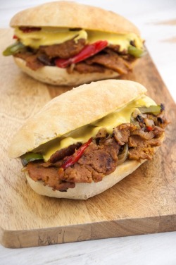 foodffs:  Vegan Philly Cheesesteak SandwichesFollow for recipesIs this how you roll?