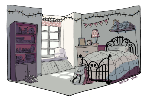 tudoujie:Finished two room designs for my characters!