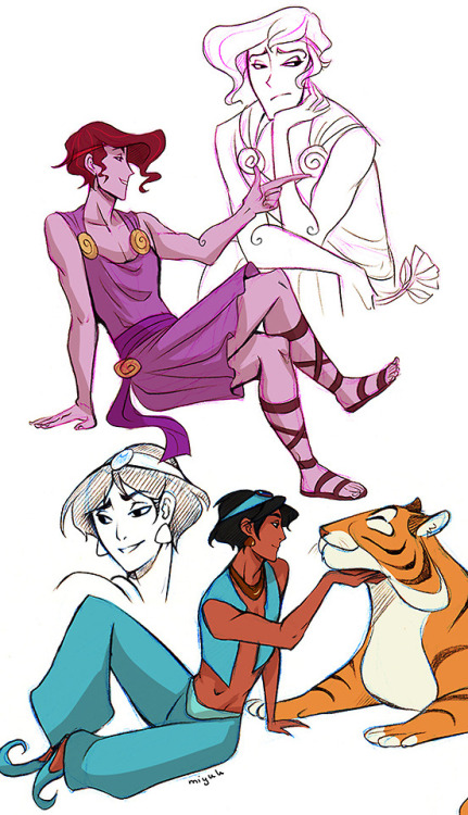 miyuli: I’ve been spamming twitter with my silly Disney/Pixar genderbending sketches so I thou