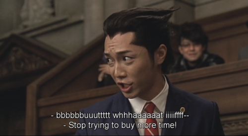 squigglydigg:the best part about this movie is that this Phoenix Wright acted out the exact way this
