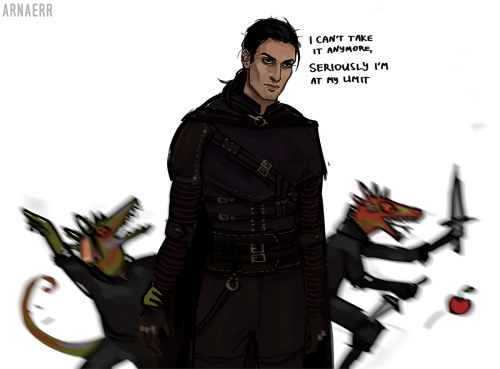 arnaerr:every day I wake up and think about the fact that Lucien raised the argonian twinsas you can