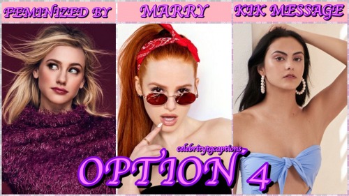 celebritytgcaptions:Option #1Option #2Option #3Option #4Option #5Option #6 Be sure to like & reb