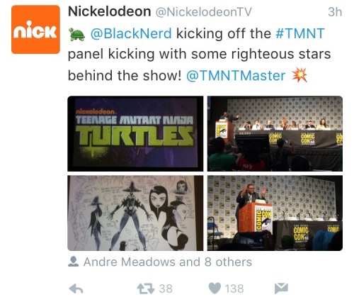 nickanimationstudio: Turtle power is strong today at San Diego Comic Con! Check out some panel high