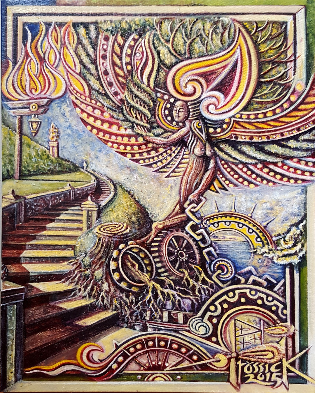 keithprossickstudios:  A DRYAD AWAKENS 16&quot; x 20&quot; Oil on Canvas