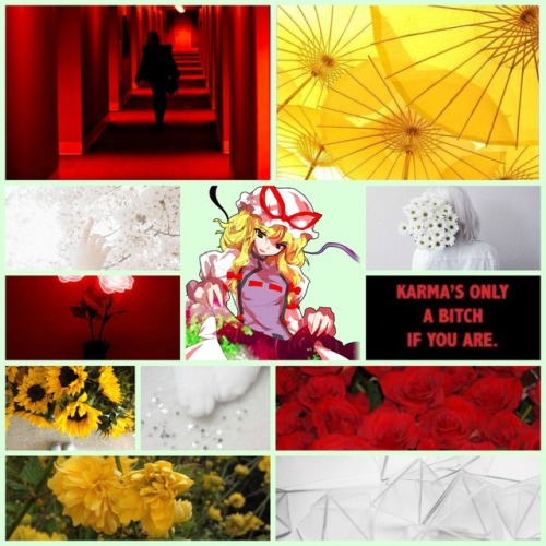 Aesthetic for Yukari Yakumo from Touhou Project! I feel like I may have gone a little overboard