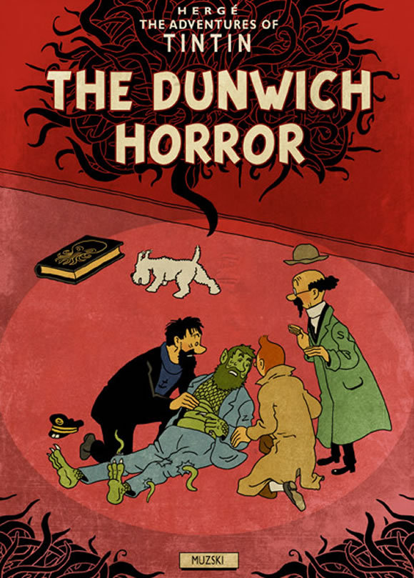 myrgrim:  The adventures of Tinitn and the horrific world of Lovecraft 