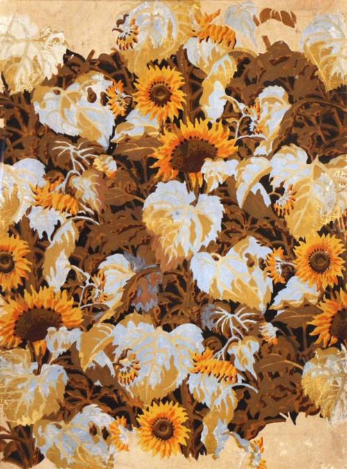 wtxch: Charles E. Burchfield (American, 1893–1967)Sunflowers ,1921watercolor and graphite on p