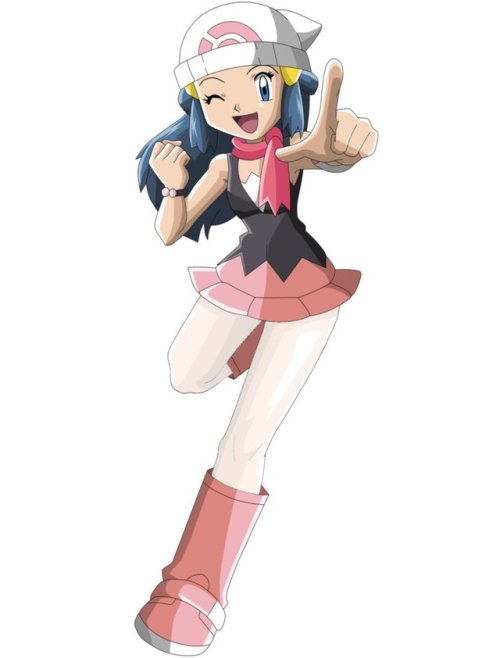 Dawn from pokemon showing off her wonderful pantyhose collection just for you.