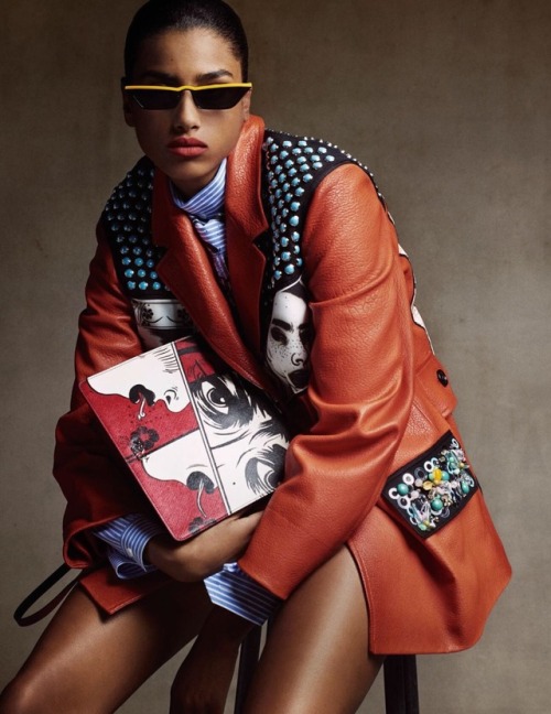 imaanhammamofficial:imaan hammam by christian macdonald for vogue paris march 2018.