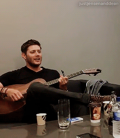 justjensenanddean:    Too pure &lt;3Jensen Ackles, Rob Benedict and Billy Moran [x]