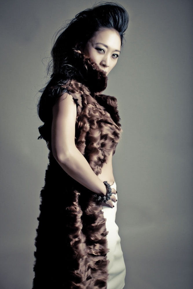 IRON CHEF JUDY JOO (frosted mink) photographed by landis smithers