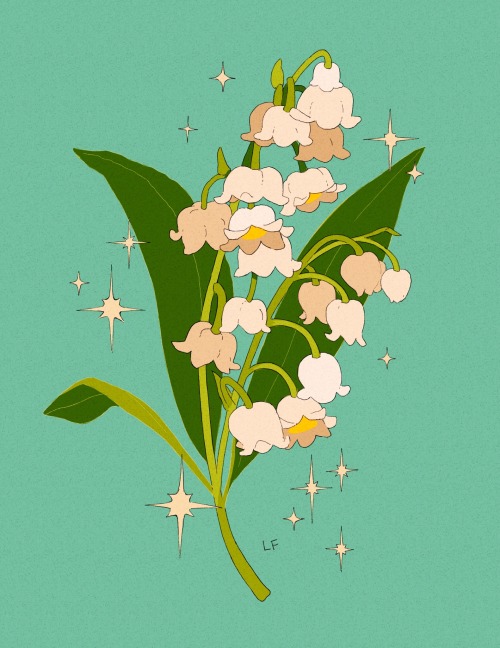 Glittery Lily Of The Valley