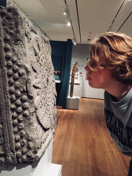 this photo emma took of me trying to interpret the relief of the five ages is pretty awesome. henry 