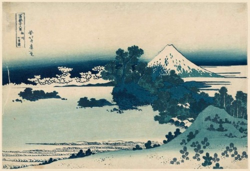 Katsushika Hokusai, Title: Seven-Mile Beach in Sagami Province (Sôshû Shichiri-ga-hama), from the se