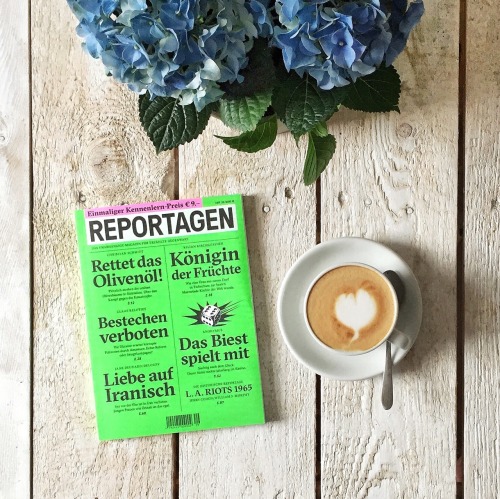 Good morning Thursday! Hello Reportagen – Number 29. We finally stock this great magazine – written 