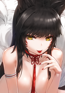 kfr:   ahri - LOL Patreon December reward R-18(NSFW) version is here Patreon 