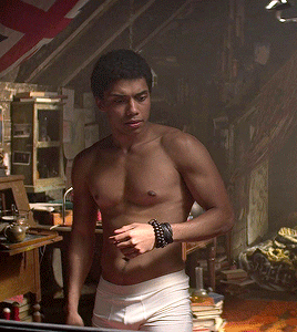 pajaentrecolegas:Chance Perdomo as Ambrose Spellman in Chilling Adventures of Sabrina (1x03) - Chapter Three: The Trial of Sabrina Spellman