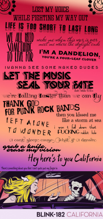 not now blink 182 lyrics | Tumblr
