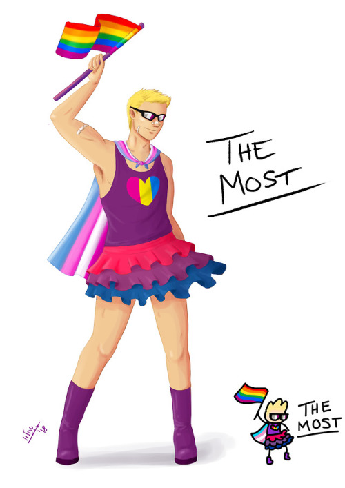 omg-hawkeye:indysartblog:Day 9: Current mood.It’s pride month. What other mood could it be? Credit t