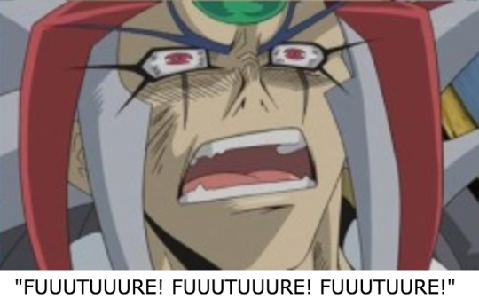 Describe a Yu-Gi-Oh! character with a Spongebob quote: