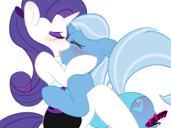 ask-sapphire-eye-rarity:  kikiluv-modblog:  commission for ask-sapphire-eye-rarity  My Rarity couple sloppy kissing series by Kikiluv continues, with Rarixie, what Rarity couple will i commission next :)    &hellip;well then! X3