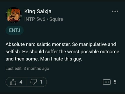 I'm Curious To Know What The Uh. General Consensus Is On Sunnyblr About Dennis' MBTI Typing Because I
