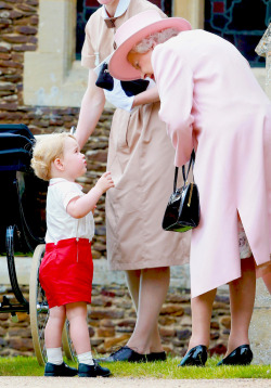 thecambridgees:  Queen Elizabeth II and Prince