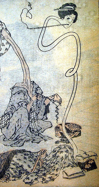 轆轤首 - Rokurokubi (potter wheel neck)Rokurokubi are normal women by day, but at night they gain the a