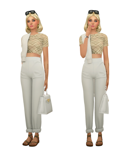 thekims4: TS4 Beach Outfits Lookbook #5 Skin 1, 2, 3 / Hair / Eyebrows / Eyes / NosemaskCloth