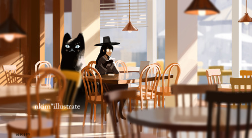 nkim-illustrates: Miss Cat!