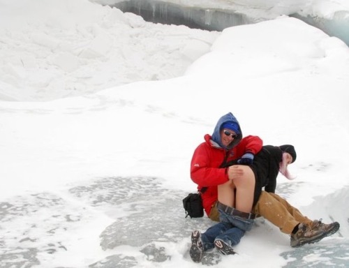 The weather outside is frightful, but spanking her ass is so delightful.